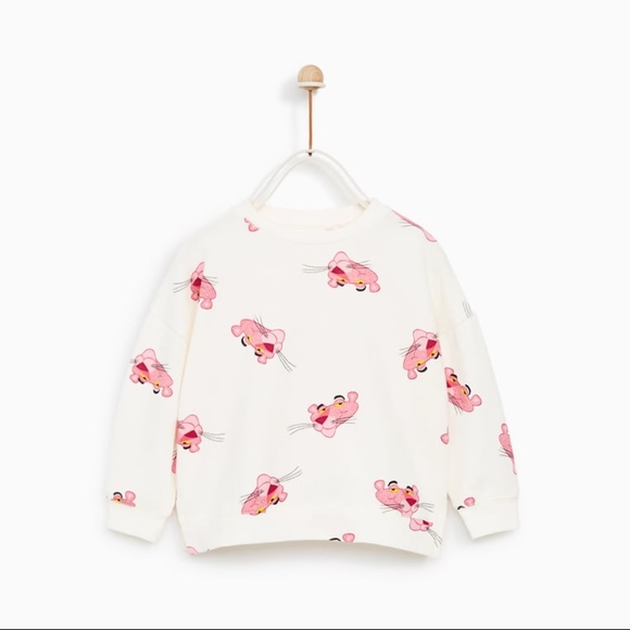 pink panther sweater zara